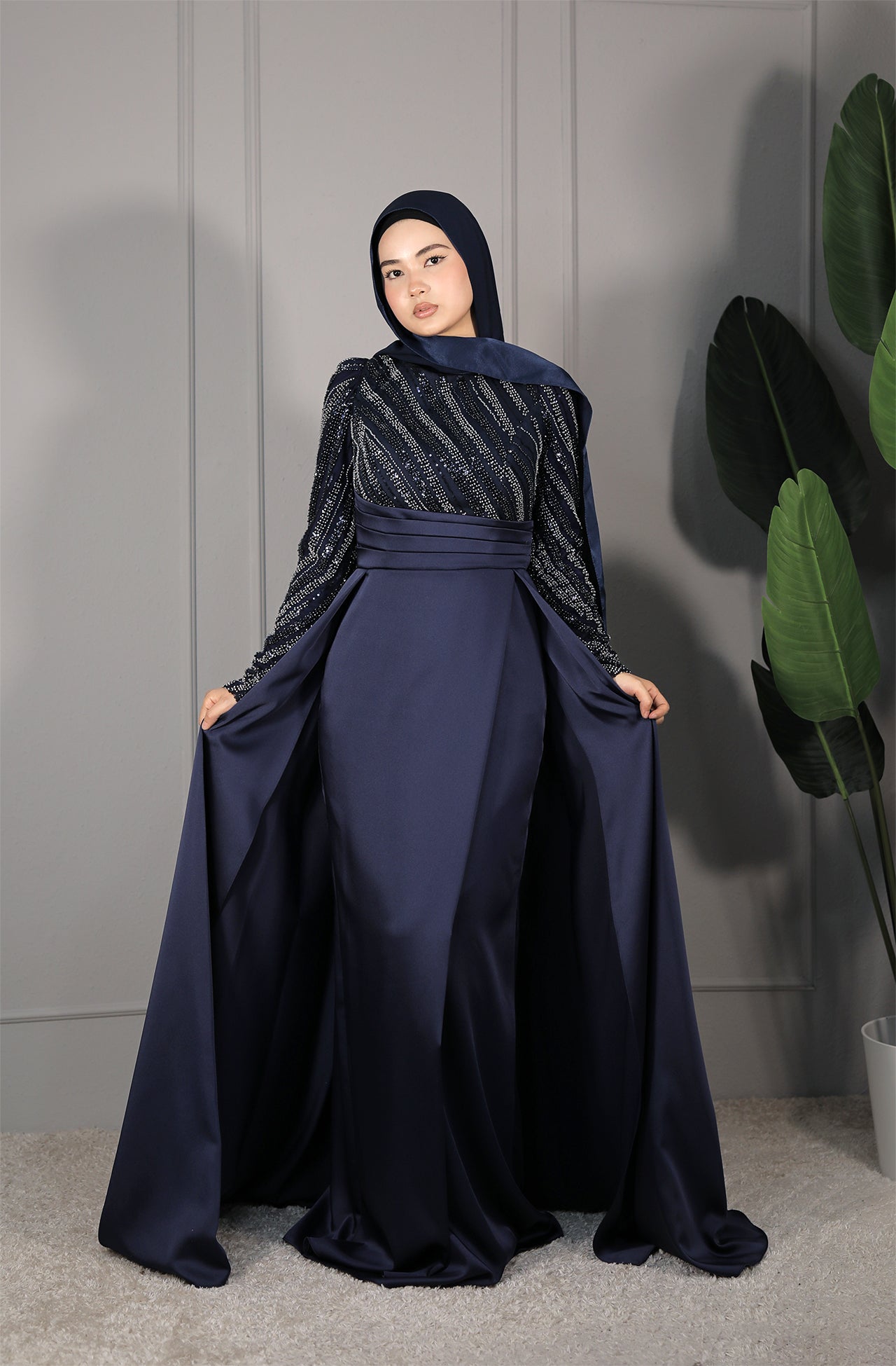 Soraya Dress - Dunkelblau