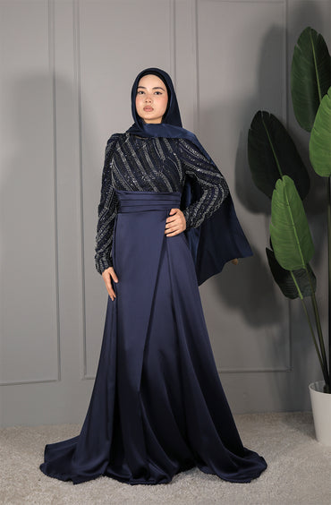 Soraya Dress - Dunkelblau