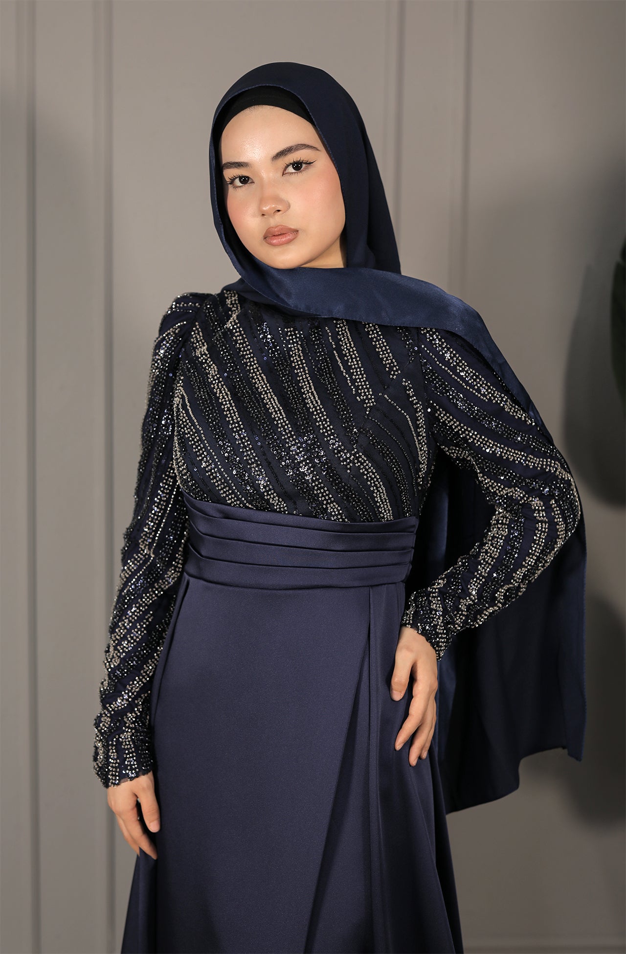 Soraya Dress - Dunkelblau