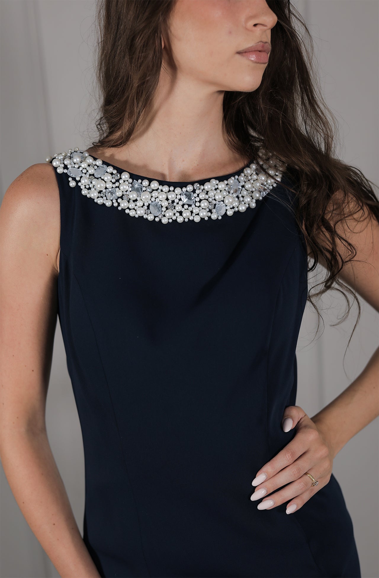 Nisa Dress - Dunkelblau