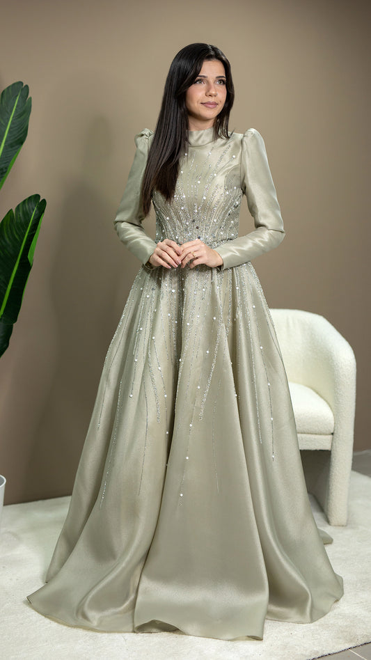 Amira Dress-Olivgrün