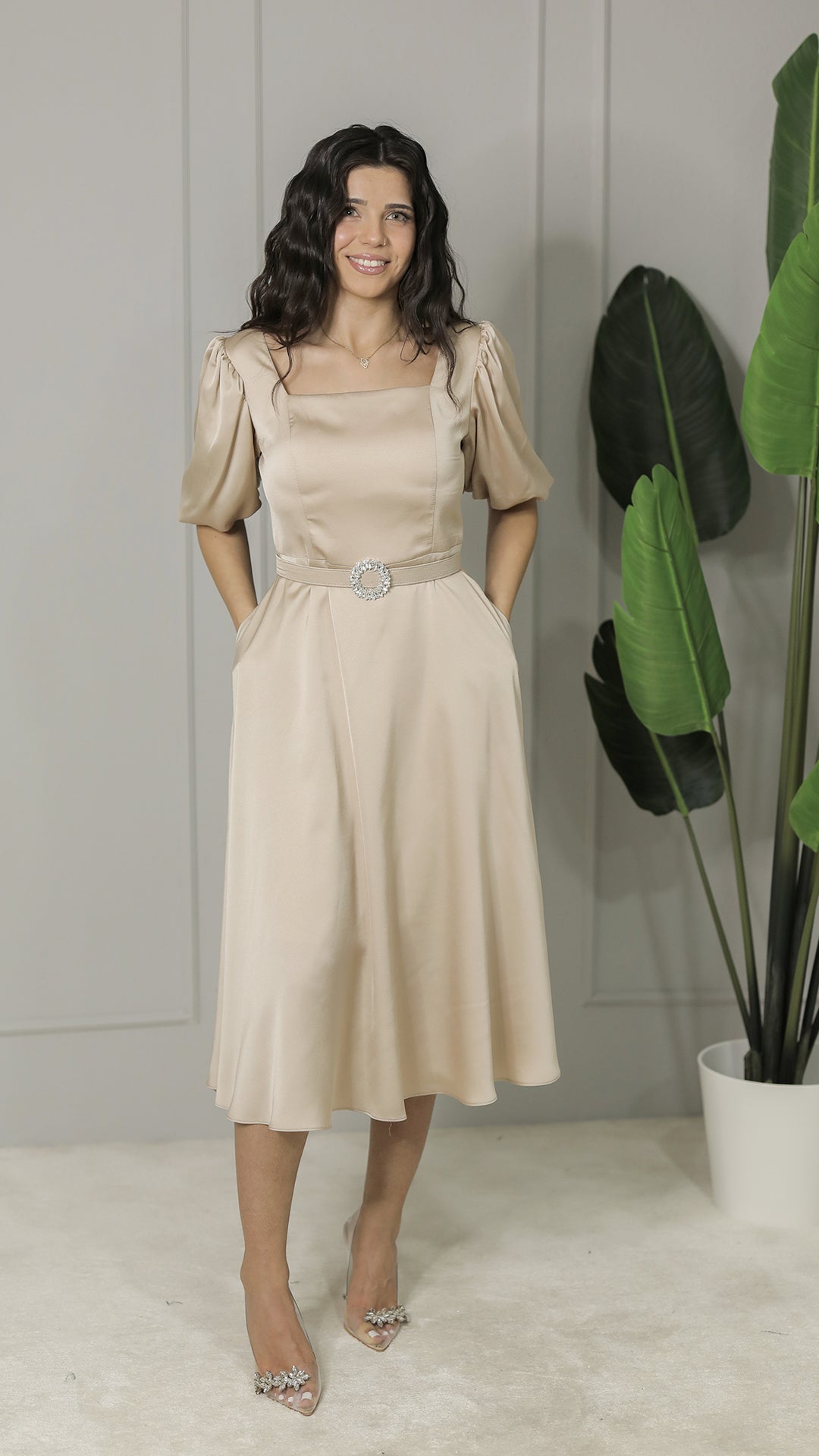 Esin Dress-Beige