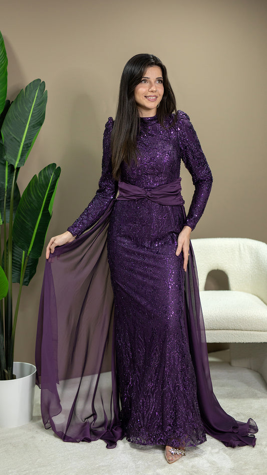 Zahra Dress-Purpurfarbe