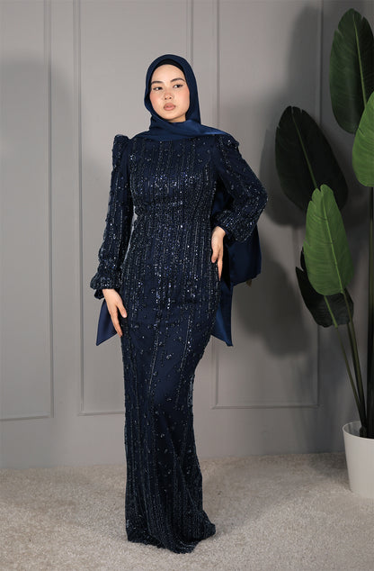 Yasmine Dress - Dunkelblau