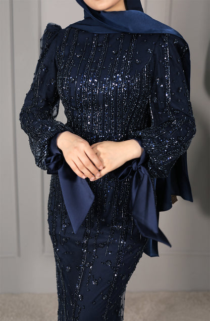 Yasmine Dress - Dunkelblau