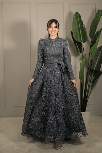 Ada Dress - Grau