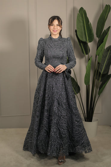 Ada Dress - Grau