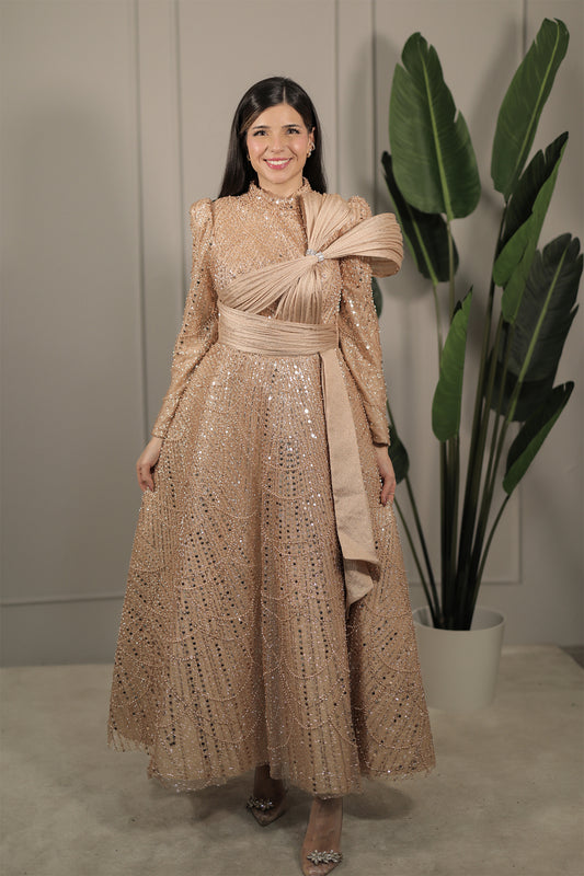Amara Dress - Gold