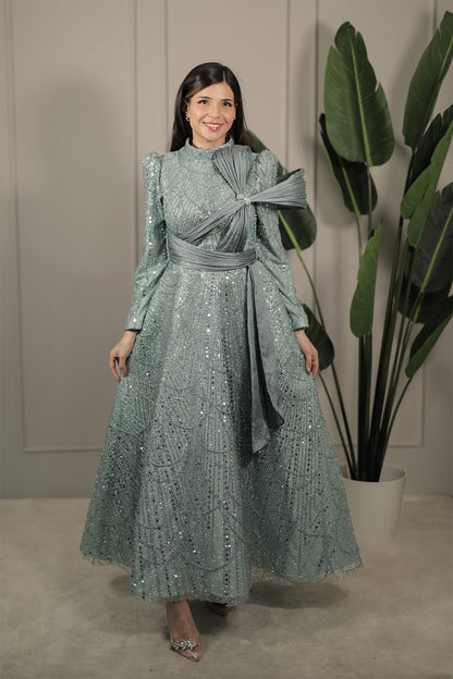 Amara Dress - Minzgrün