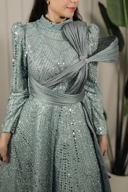 Amara Dress - Minzgrün