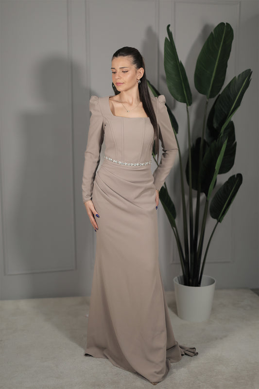 Beliz Dress - Beige