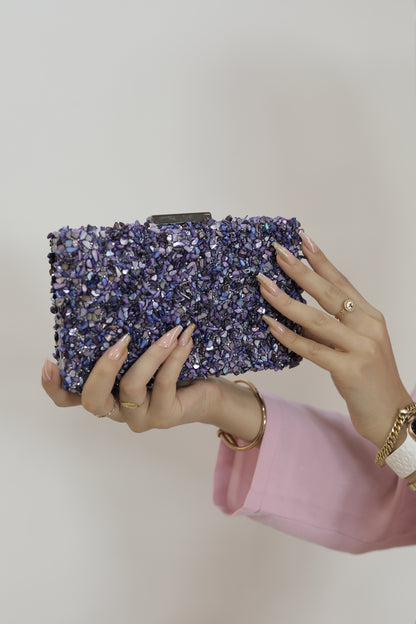 Purple Shiny Handbag