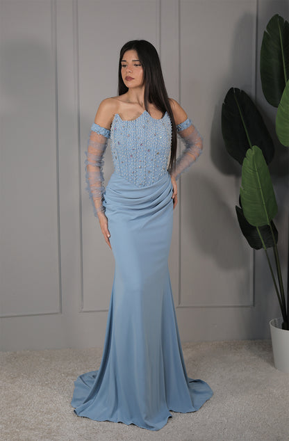 Dena Dress - Babyblau