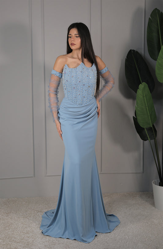 Dena Dress - Babyblau