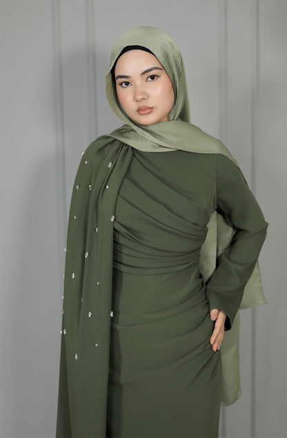 Dima Dress - Khakigrün