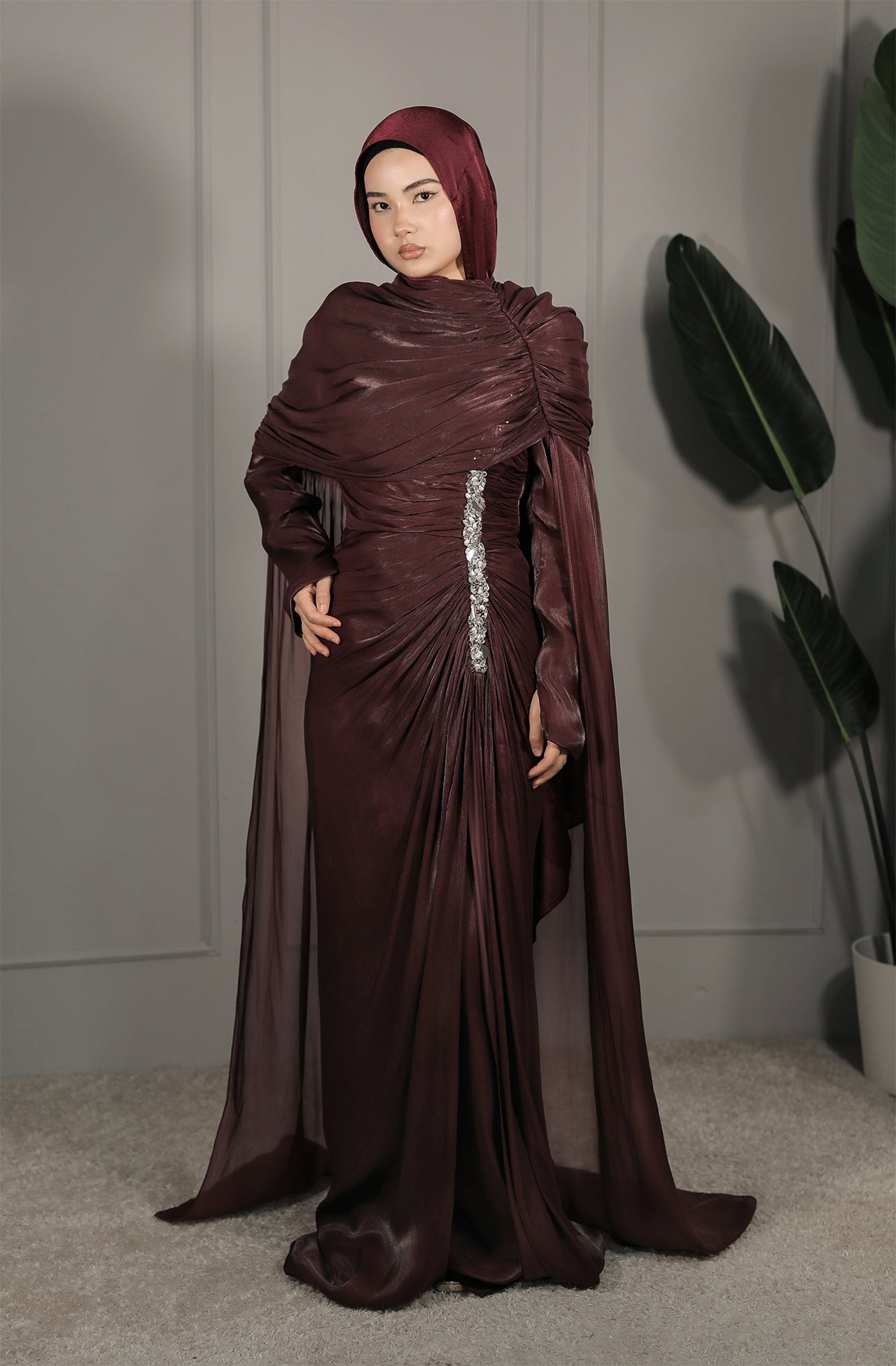 Elin Dress - Bordeaux / Dunkelrot
