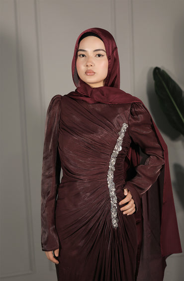 Elin Dress - Bordeaux / Dunkelrot