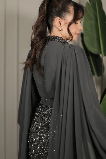 Elina Dress - Grau