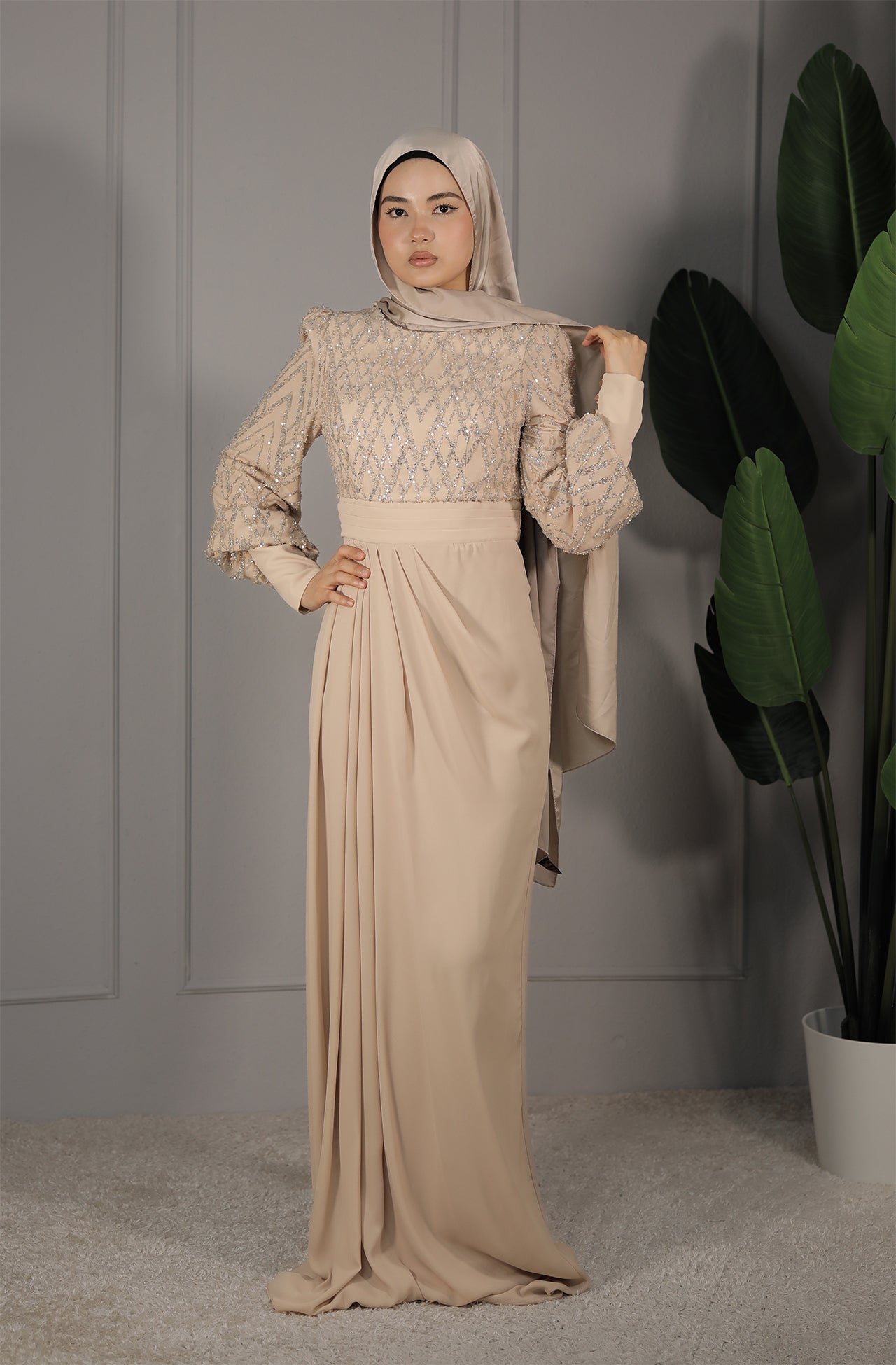 Esila Dress - Beige