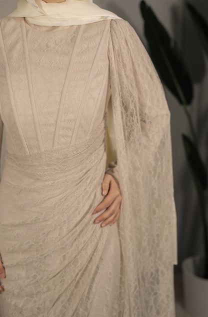 Hiba Dress - Beige