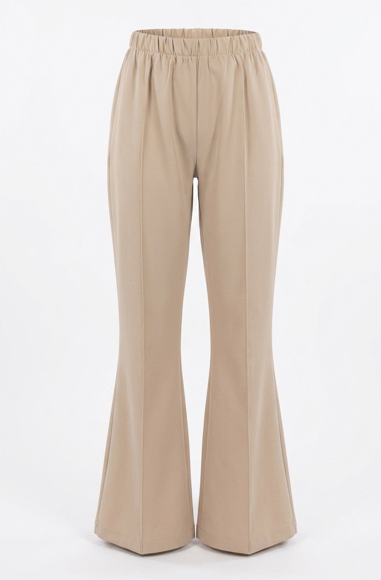Beige Schlaghose für Damen