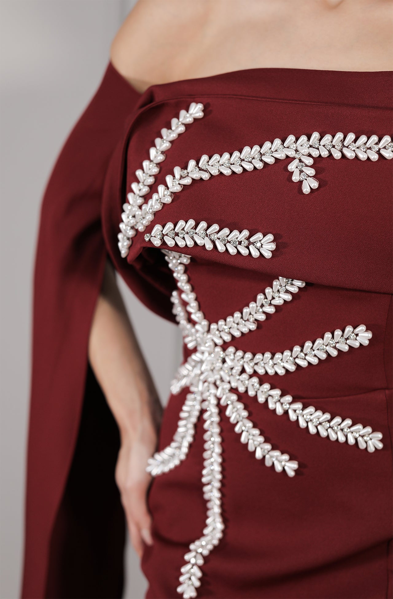 Lily Dress - Weinrot