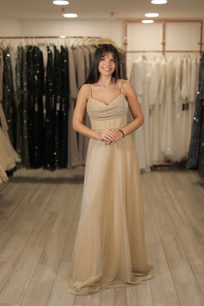 Luna Dress - Gold