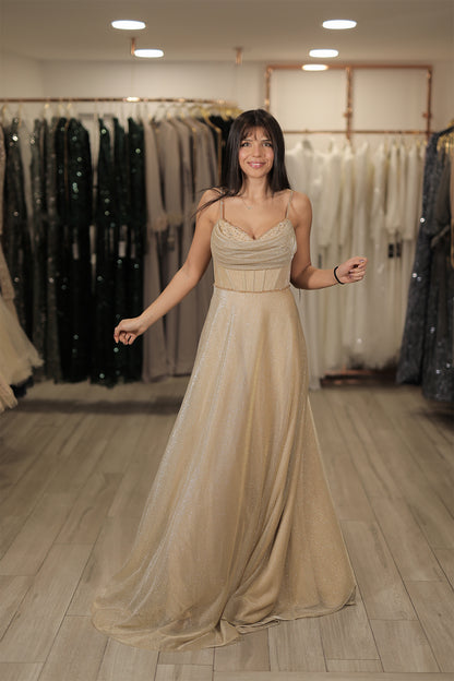Luna Dress - Gold