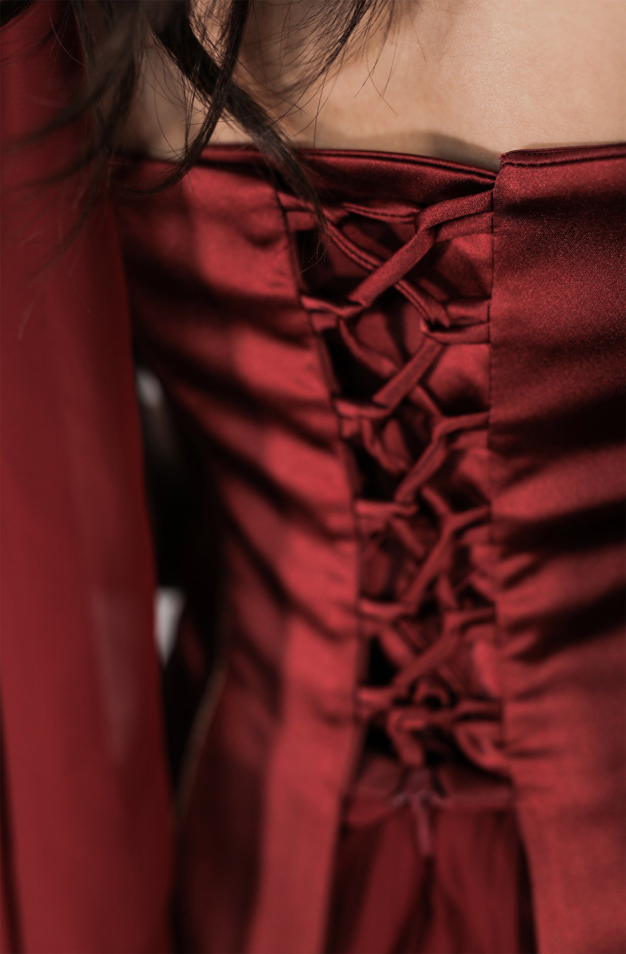 Misa Dress - Weinrot