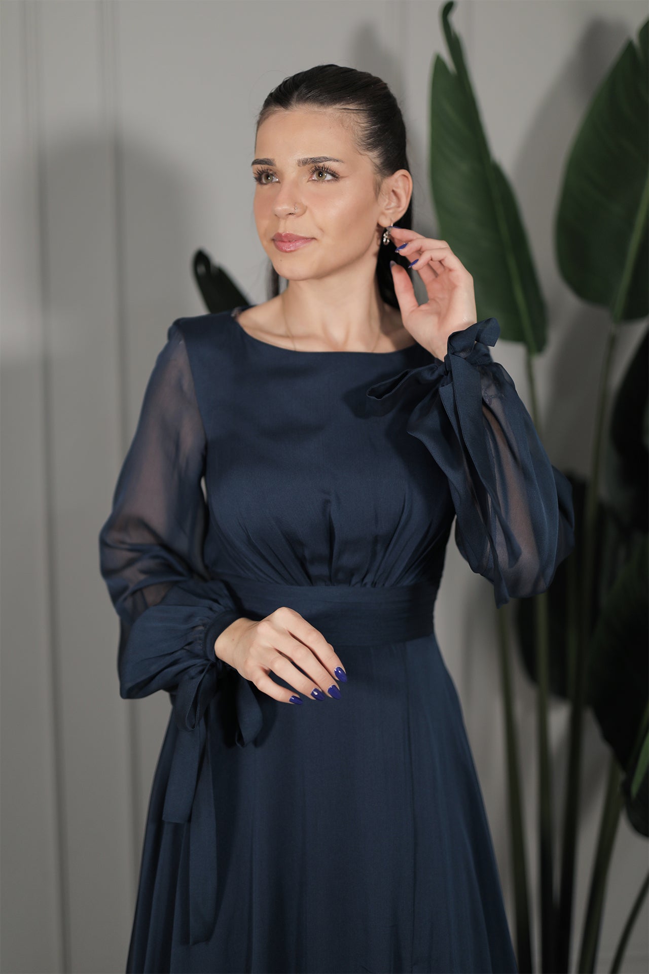 Nihal Dress - Dunkelblau