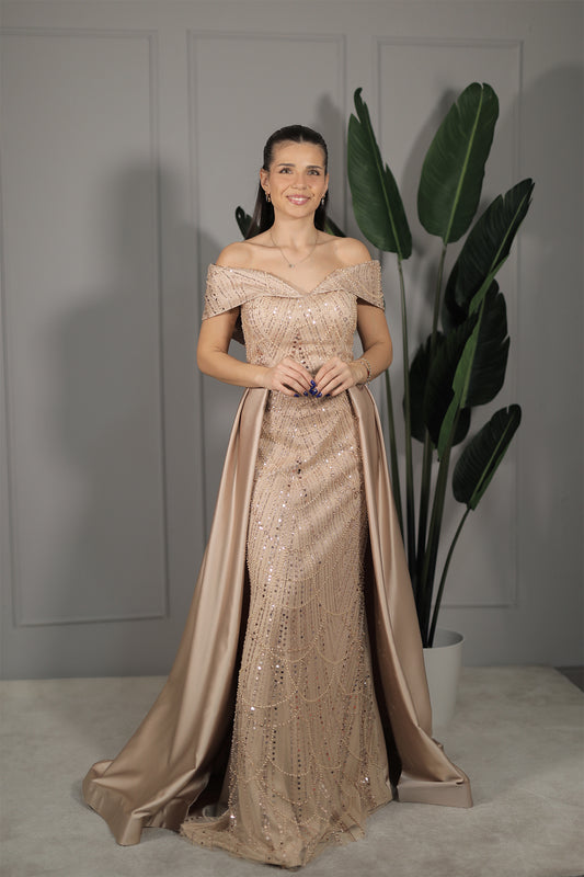 Raylen Dress - Gold