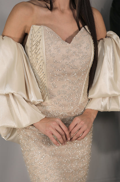 Reya Dress - Champagner