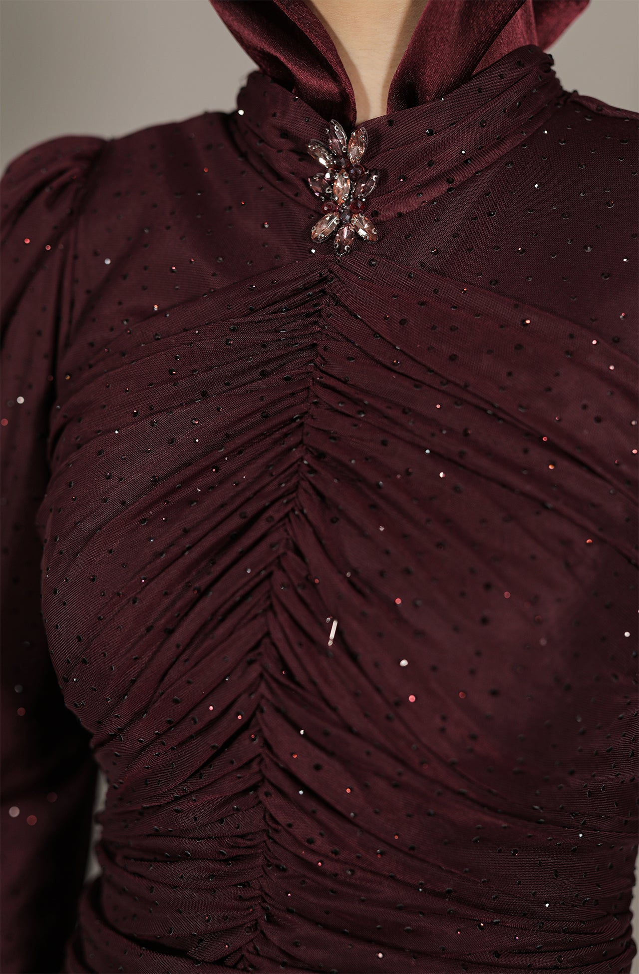 Rima Dress - Bordeaux
