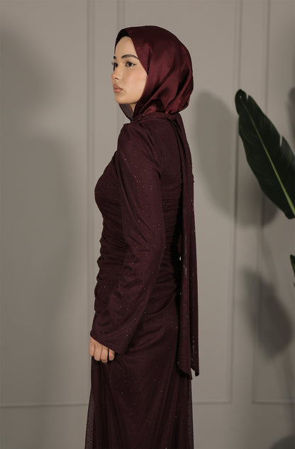 Rima Dress - Bordeaux