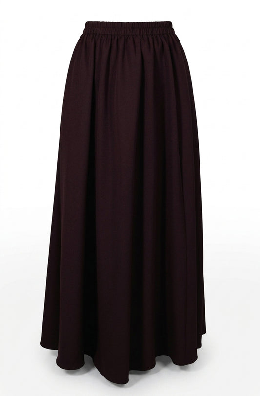 Mürdüm Maxirock für Damen – Elegante Modest Fashion