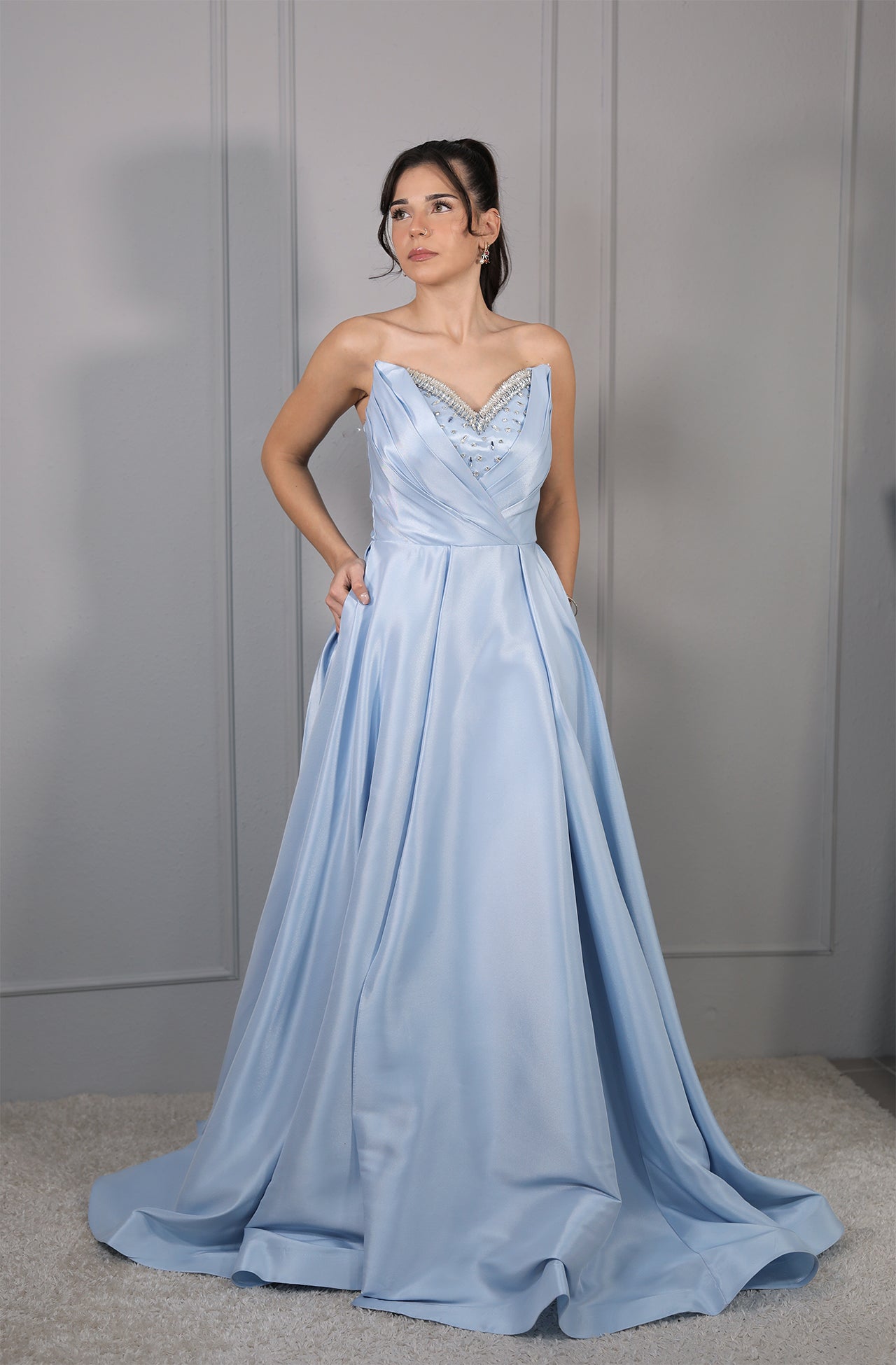 Rubi Dress - Babyblau