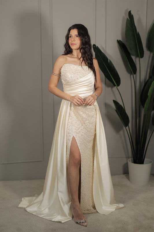 Sara Dress - Creme