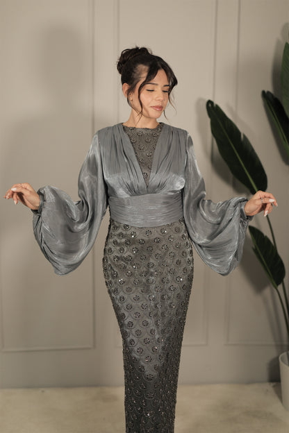 Sarey Dress - Grau