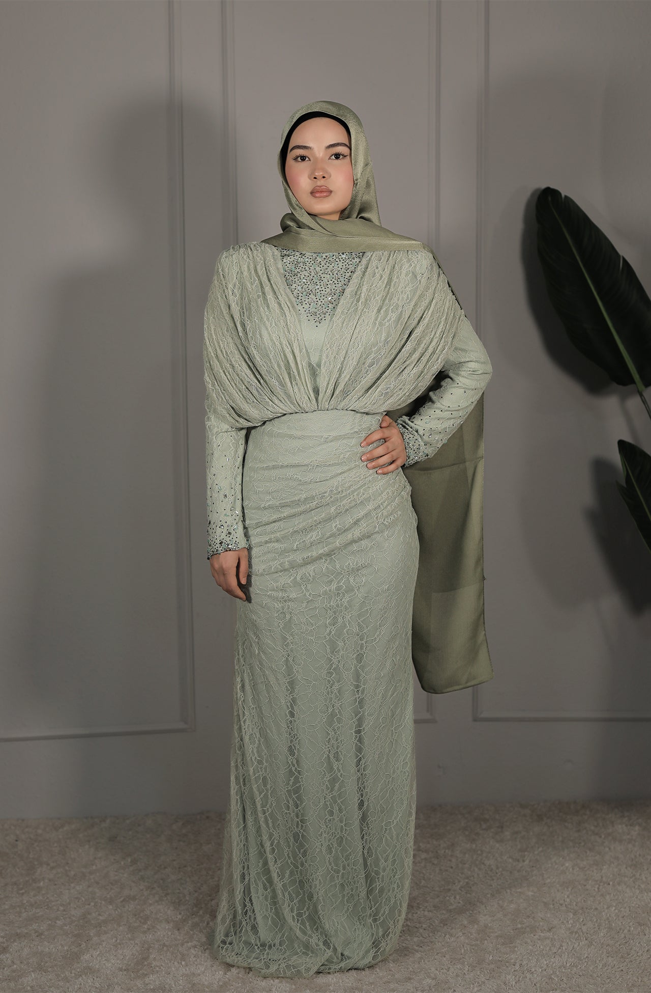 Saye Dress - Mintgrün