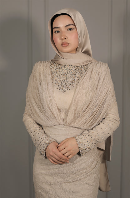 Saye Dress - Steinfarbe