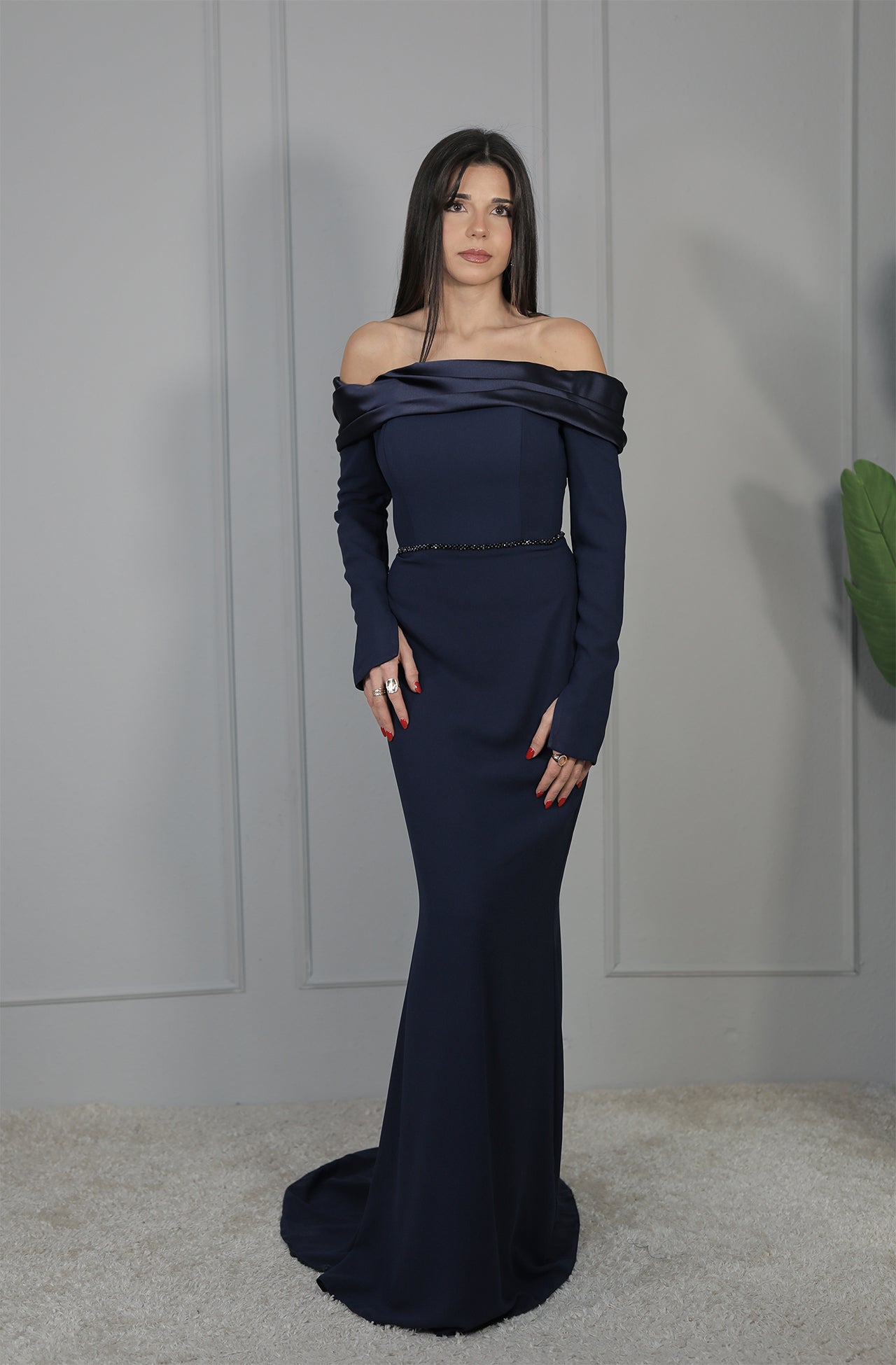 Tina Dress - Dunkelblau