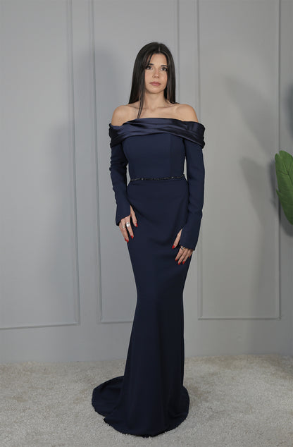 Tina Dress - Dunkelblau
