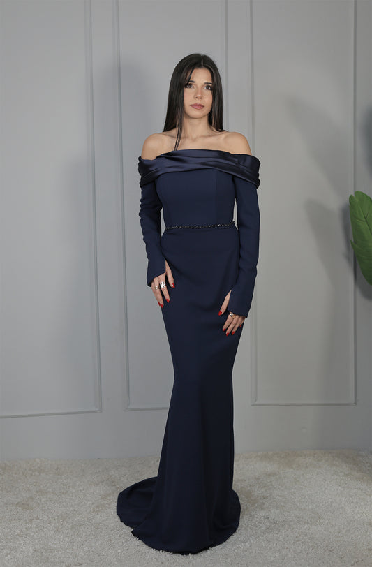 Tina Dress - Dunkelblau