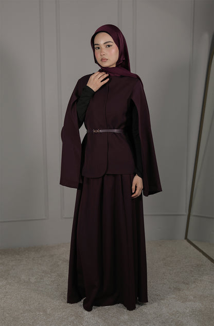 Mürdüm Maxirock für Damen – Elegante Modest Fashion