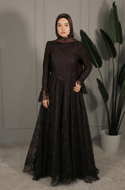Vera Dress - Dunkelbraun