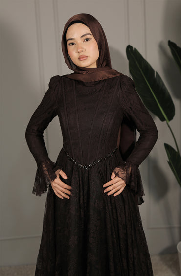Vera Dress - Dunkelbraun