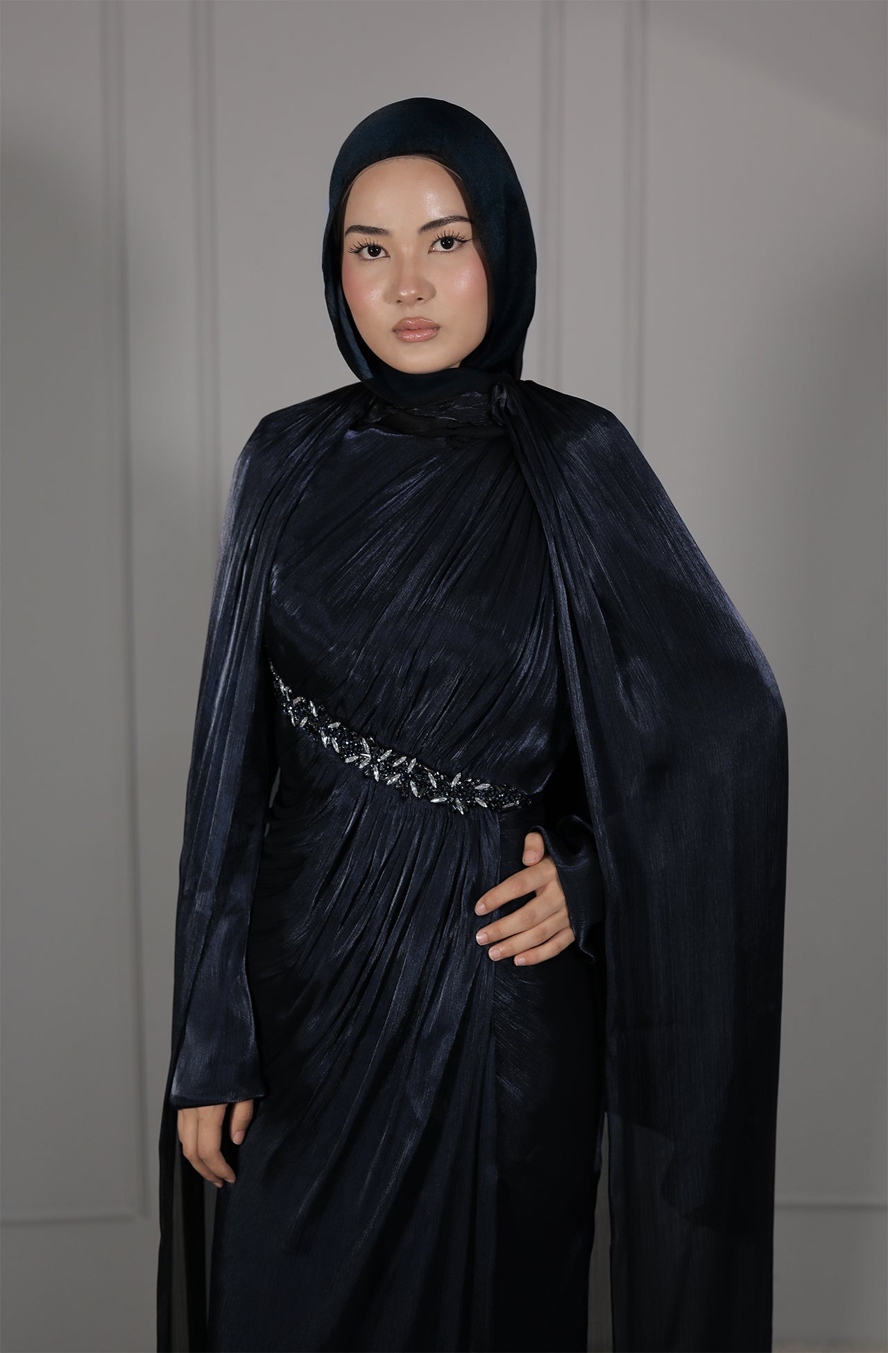 Zeren Dress - Dunkelblau